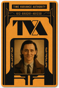 TVA Temporal Calling Card — standard issue, front