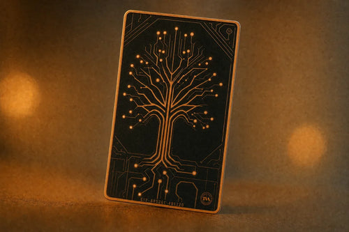 TVA Temporal Calling Card — back, timeline tree