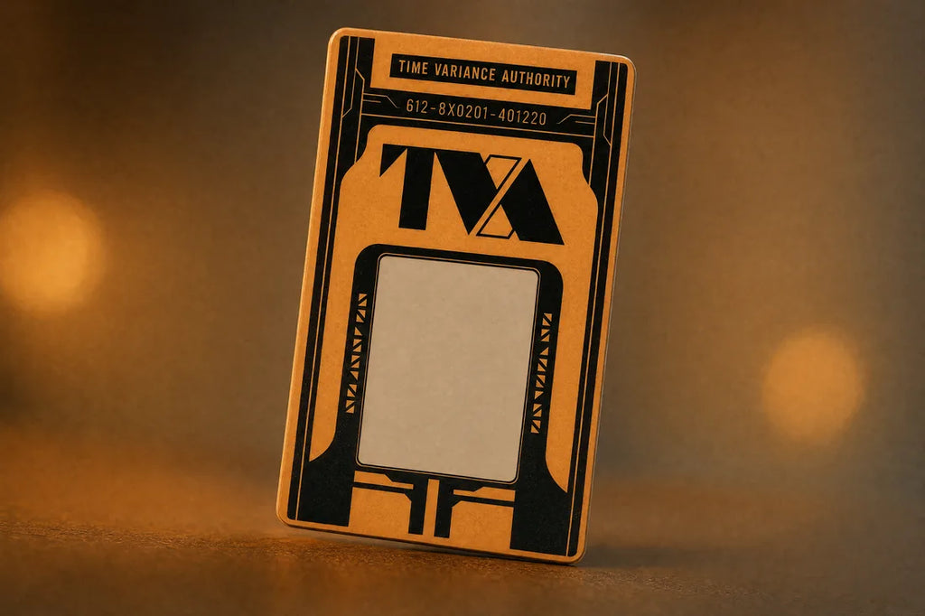 TVA Temporal Calling Card — front